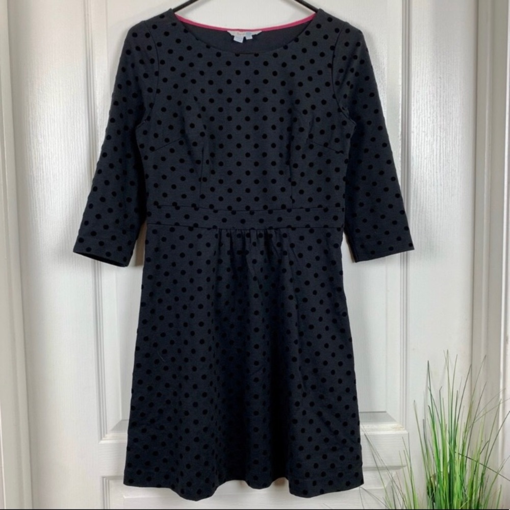 Boden Polka Dot Fit and Flare Dress